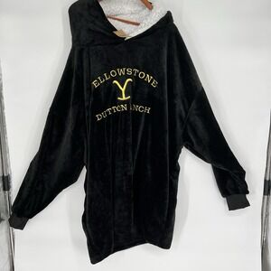 Yellowstone Dutton Ranch Blanket Hoodie One Size Pockets